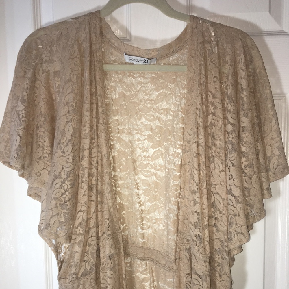 Light mesh cardigan blouse